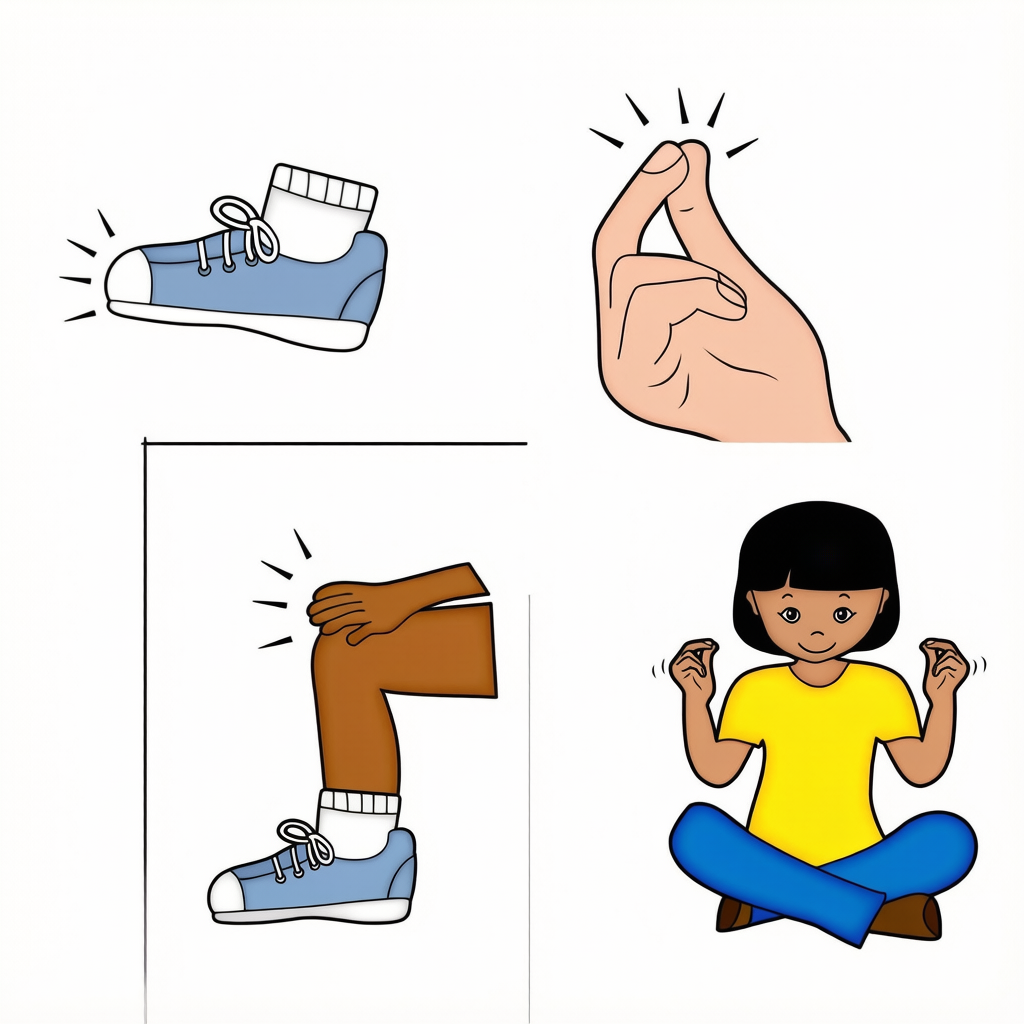Illustration of rhythm activities and instruments