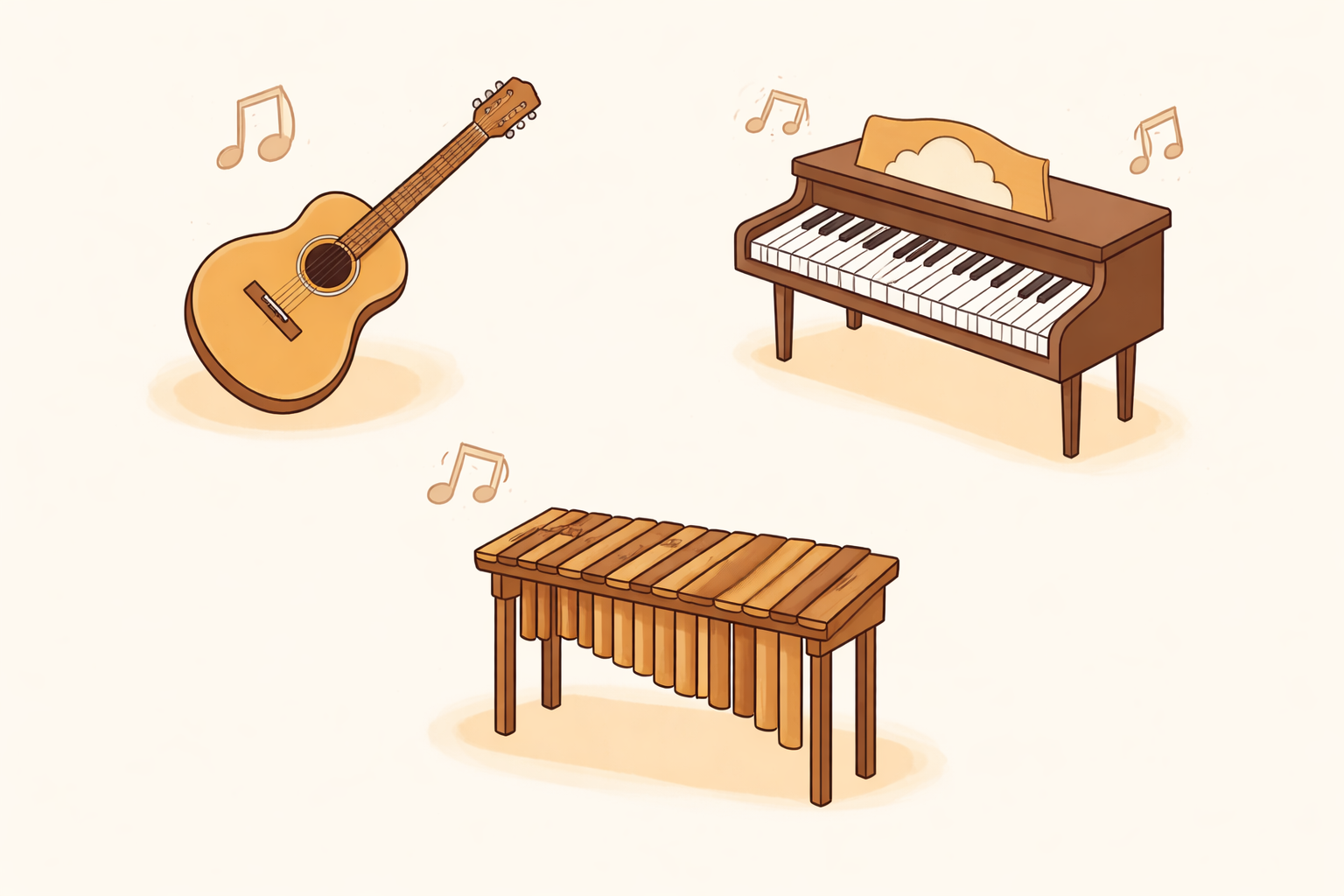 Illustration representing soothing music